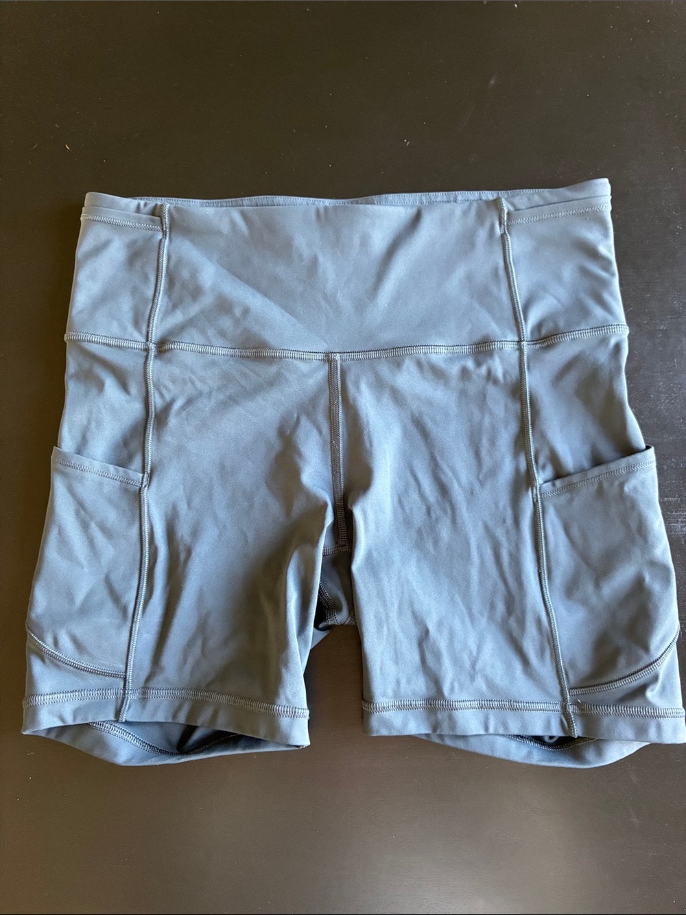 Lululemon Slate Gray Biker Shorts